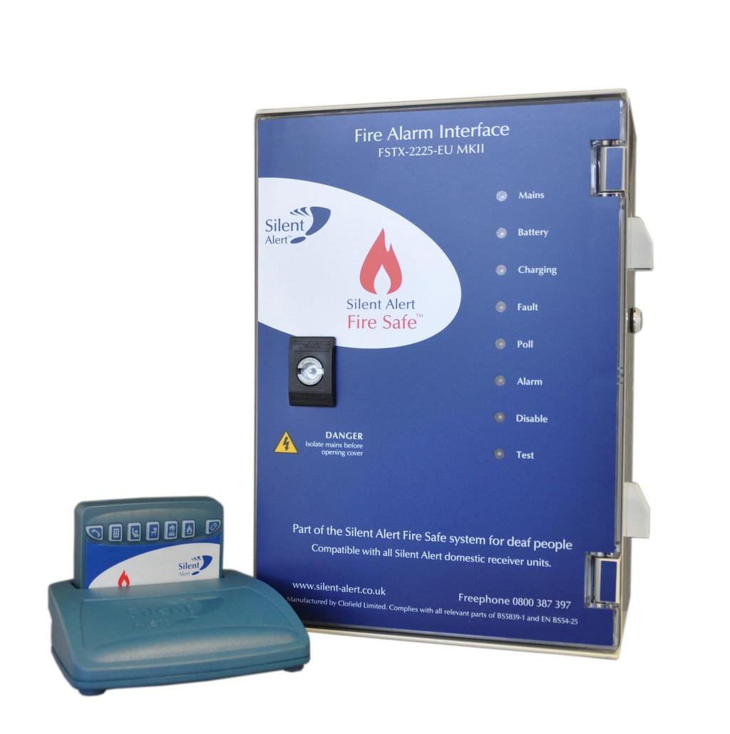 Silent Alert Fire Safe System Technical Manual This manual covers the FSTX-2225-EU Fire alarm interface