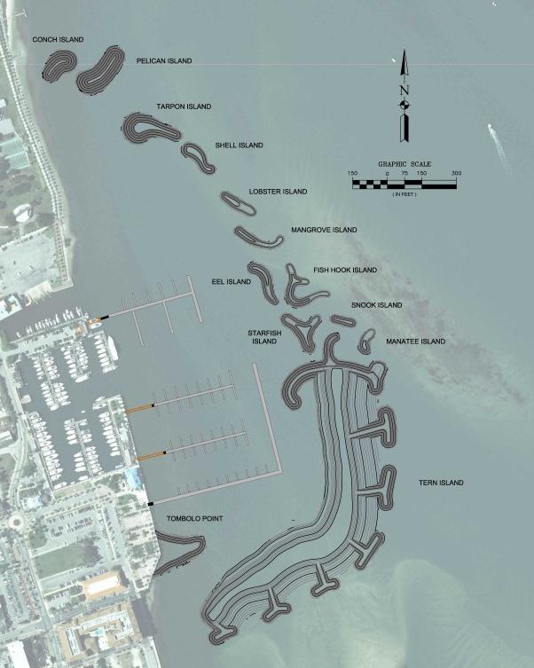 Project Layout 12 Island Breakwaters & 1 Peninsular Structure Total of 14.66 Acres Ecological Enhancements Oyster Recruitment 1.28 Acres Mangrove Habitat 1.