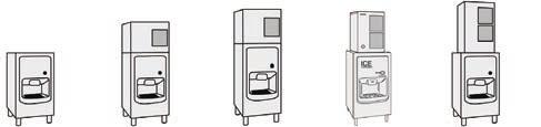 DISPENSER SERIES DB-130H DB SERIES Dimensions: 22 W X 30 D X 53* H (*6 Legs Included - dispenser dimensions only) KM or KMEdge Dispenser Model Number Application Ice Storage Capacity CANADIAN ENERGY