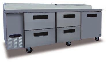 DRAWER / DOOR COMBINATIONS COMMERCIAL SERIES CPT67-D2 CPT93-D2 CPT93-D4 Stainless steel interior and exterior front sides and top Cabinet and drawers are insulated with 2 of CFC free, foamed in place
