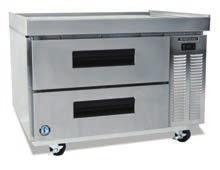 REFRIGERATED EQUIPMENT STANDS COMMERCIAL SERIES CRES36 CRES49 CRES60 CRES72 CRES85 CRES98 CRES110 Stainless steel exterior front, sides and top 16 gauge stainless steel top with marine edge front and