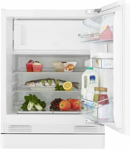 integrated larder fridge JLBIUCL05 Stock number 857 20203 399 Because a small kitchen shouldn t mean less food storage, this compact, under-counter fridge makes the most of all available interior