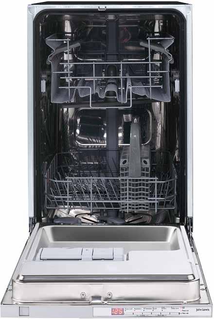integrated slim-line dishwasher JLBIDW902 Stock number 887 10202 379 Because a compact kitchen shouldn t mean doing without a dishwasher, our sleek, slimline model squeezes the performance you need