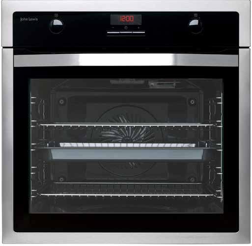 The smooth-action, soft-close door makes taking things in and out of the oven quick and simple, and is quadruple glazed to help keep the exterior cool perfect for kitchens with little ones running
