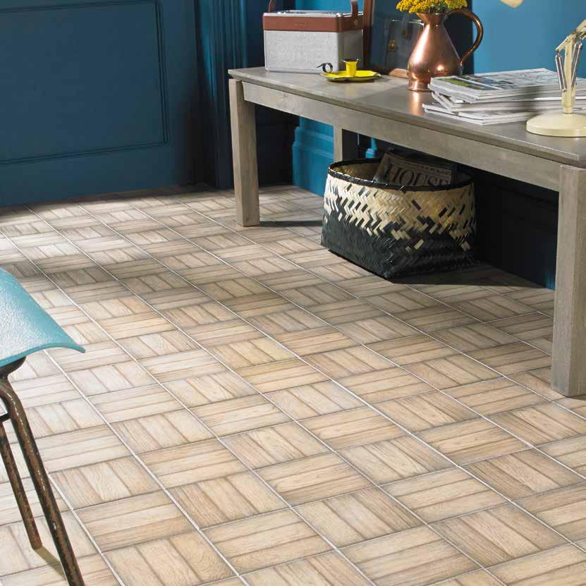 72 ParqTile Ted s branched out to create a range of parquet-effect tiles that can be used on walls or