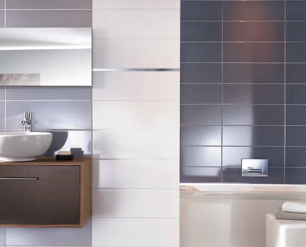 164 MUTE NEW The Mute series is more than just a wall tile, perfectly complimentary base colours, from white through to beige to dark grey, are convincing in themselves.