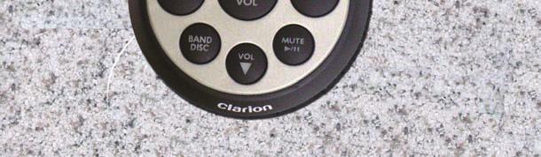 and light Keypad - Used to enter TV channels VCR and DVD controls - Use to control a VCR or DVD player Topside Remote Controls The Clarion receivers is not controlled by the universal remote control.