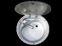 1 kg Integrated heat resistant safety glass lid Integrated waste tray Tap fitting inside Supplied with hole for tap [ Ø