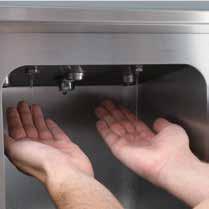 right and left-handed design unit for washing hands with liquid soap automatic disinfectant dispenser
