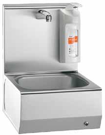 000 100 10 Washing Disinfection Reduction of the amount of microbes per cm 2 Type 20520-W Type 20520-2W sensor in base of basin sensor activated chrome tap