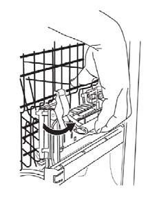 ( 18 cm ) in the top rack and 12.2 in. ( 31 cm ) in the bottom rack, or lower the top rack to accommodate items up to 9 in. ( 23 cm ) in the top rack and the 10.2 in. ( 26cm ) bottom racks.
