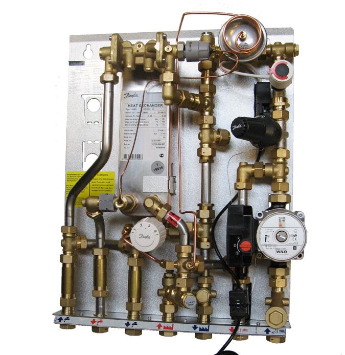 Installation Guide PLESE NOTE (only for 004U8543): For systems with HW recirculation the bypass thermostat must alway be installed before the heat meter.