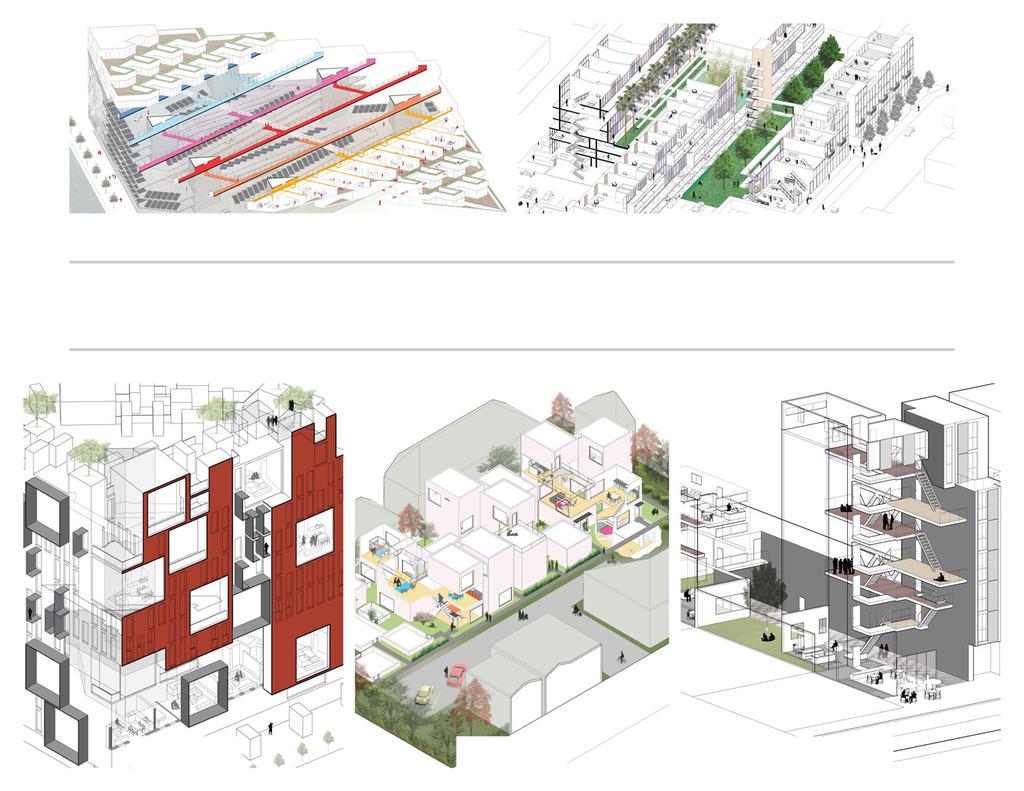 Mountain Dwellings Terraced Housing BIG Architects AMP Lofts Hybrid Housing Koning Eizenberg Social Activity Diagrams in Housing Precedents Analytic approaches focused on vocabularies of layered