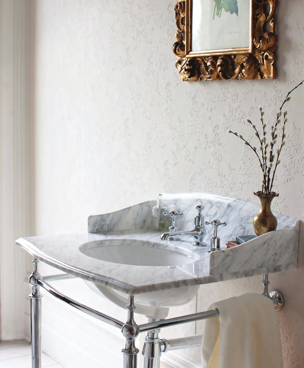 MARBLE BASINS MARBLE Provides an eye-catching and gorgeous focal point in your vintage setting.