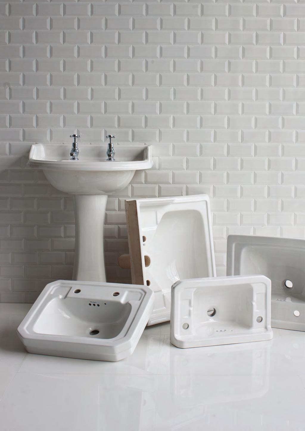 RANGE OVERVIEW Ceramics There are a great variety of basin options within the Burlington collection.