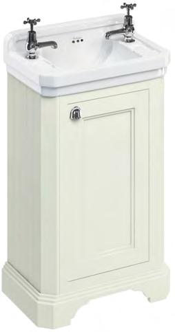 Price Code Price Free-standing cloakroom vanity unit with single door. Suitable for B8 basin with standard waste and overflow.