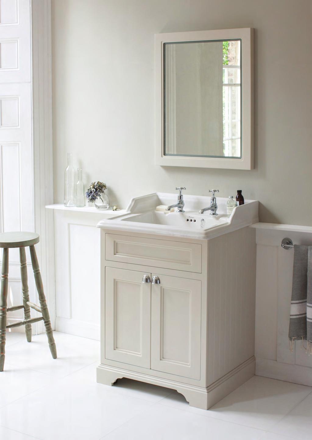65 FREESTANDING FURNITURE 65 Freestanding The 65 free-standing furniture with your choice of basin is the perfect solution for those needing to save space but still require storage solutions for