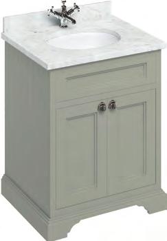 +BC66 1309 FF8O +BW66 (D) 1199 1209 FF8S +BB66 1309 FF8O +BB66 1309 Free-standing 65 vanity unit with drawers & Classic 65 basin for standard waste & overflow Free-standing 65 vanity unit with