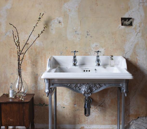 All Classic basins are available as 1, 2 or 3 tap holes on standard or regal pedestals or a range of washstands and furniture.