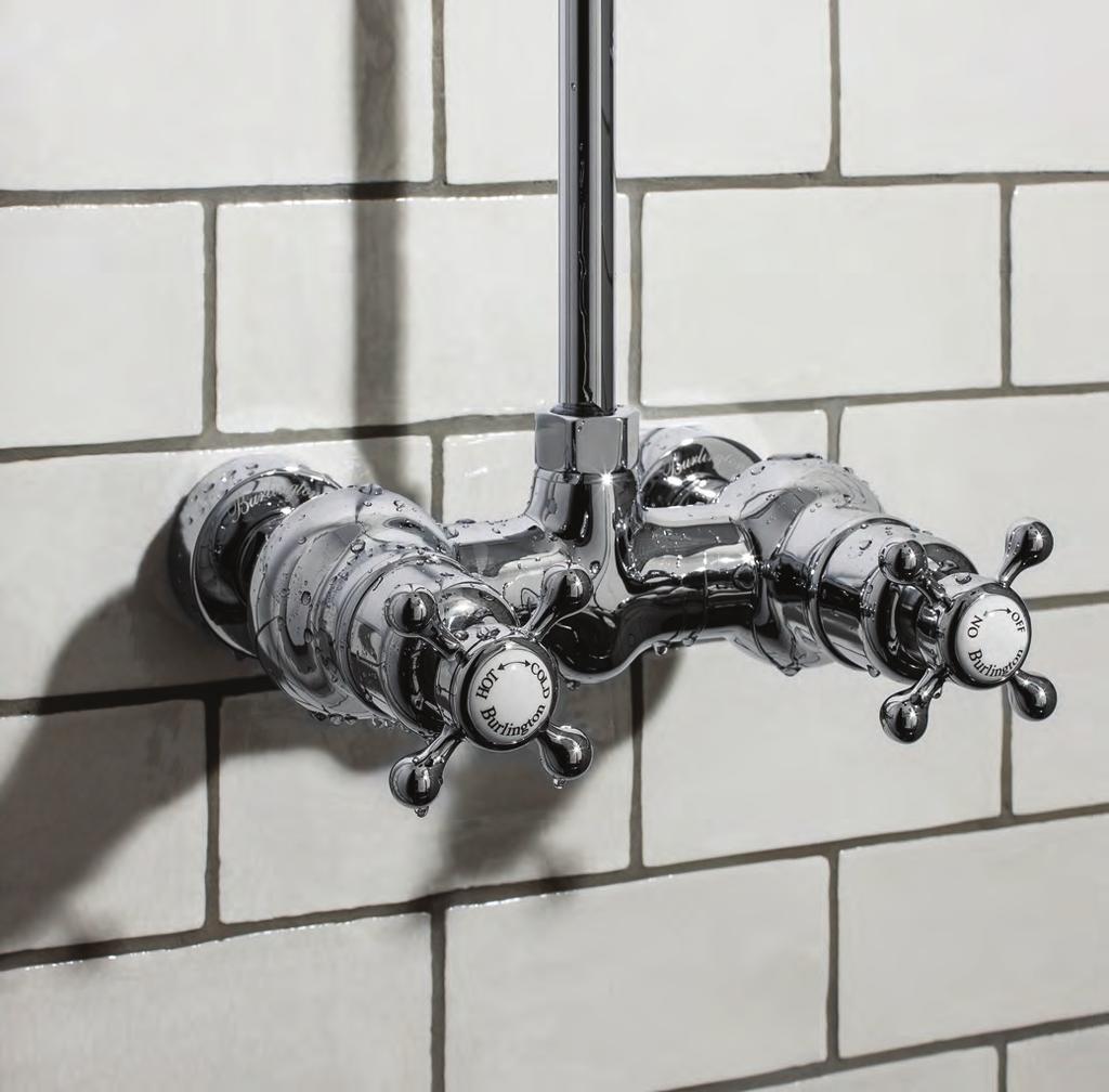 SHOWERING SHOWERING Eden Exposed Thermostatic Showers Thermostatic safety Air burst Anti limescale 10 10 year guarantee SHOWER HEAD HEIGHT The standard riser pipe (V21) has a length of 856mm.