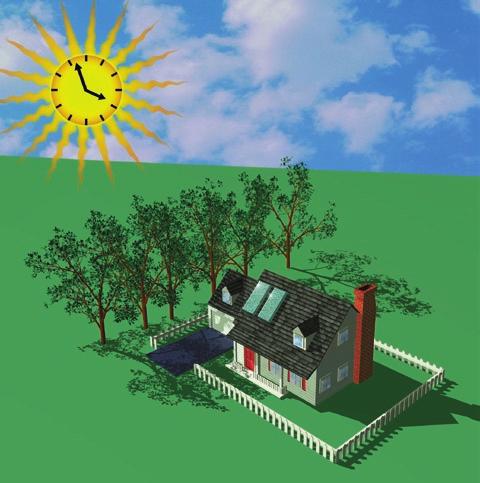 Buildings and Trees Natural Partners Deciduous trees planted on the south and west sides will help keep your house cool in the summer and allow sun to shine in the windows in the winter.