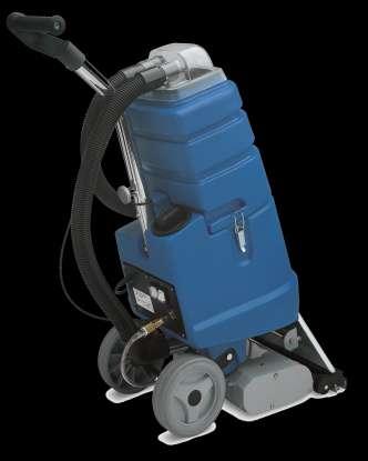 A special device allows for switching from carpet to hard floor cleaning by