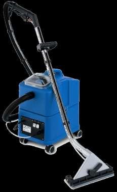 The Sabrina is specially designed to clean small areas of carpet and hard floors. Even though it is compact, the Sabrina is suitable for professional use.