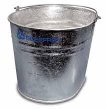 warranty Fully autoclavable MODEL #2034 4-gallon on 2" casters Seaway Galvanized Oval Buckets Oval design provides added mop clearance between wringer and bucket