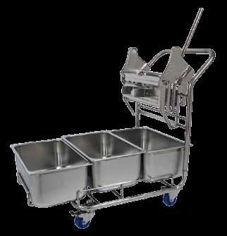 and totally free of protruding supports Galvanized Round Buckets Dimensions 2033 4-gallon 10-½" x 12" diameter 2034 4-gallon on 2" casters* 14" x 12" diameter 2040 4-gallon with bumper on 2" casters*