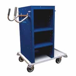 of storage space Available with either an ergonomically designed height-adjustable handle or with folding handle and bag