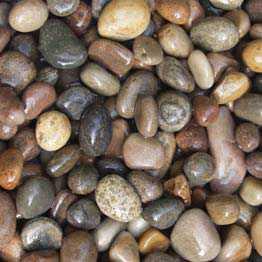 tumbled pebbles and