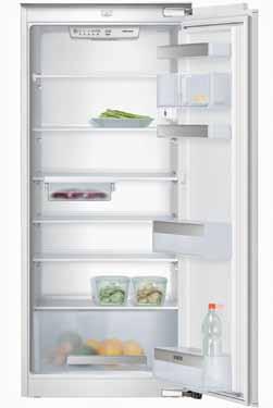 Built-in refrigerator Technical Drawings Built-in Refrigerator KI32NA50GB KI24RA50GB Built-in/under fridge, integrated, flat hinge Energy Efficiency Class: A+ Total capacity: 228 litres Easy clean