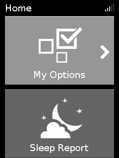 Highlight My Options and press the dial to see your current settings. From here, you can personalize your options.