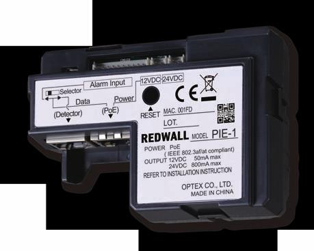 Quality detection system for video surveillance PoE IP Encoder PIE-1 PIE-1 is an encoder that converts analog relay outputs to original ASCII code (Redwall Event Code) for Redwall and Fiber SenSys