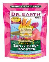 DR EARTH ORGANIC 8 BUD/BLOOM 4-10-7 4-10-7 Formula 100% natural and organic formula provides optimum levels of essential plant nutrients, including important micronutrients and minerals Feeds for
