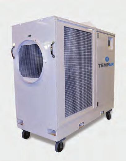 These small PAC-series mobile air conditioners fit through a standard 36-inch wide door and operate at quiet sound levels.