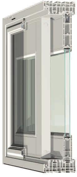 Authentic French Door Character and Charm W With a 5" top rail, 7" bottom rail and 3" side rails, this eye-catching patio door imparts true French-door character but with the convenience of a sliding