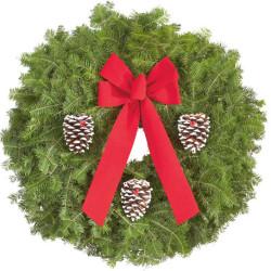 Decorated Balsam Fir Wreath One of our most popular items, our Balsam Fir Wreath is made from fresh, fragrant and long-lasting Northern Balsam Fir.