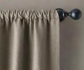Available in 2-fold and 3-fold pleat styles. We recommend using 7 drapery loop rings to hang each 20 inches of French pleat panel. Drapery hooks are pre-installed for convenience. A.