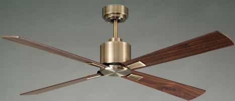 irfusion Climate C irfusion Climate DC sku 210520 (132cm) - Colour brushed chrome motor with silver wooden blades - 4 blade direct current ceiling fan - Size 132cm - Wattage 35 watt motor - irflow