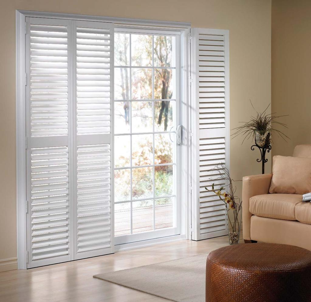 Royal Window Coverings VINYL ADJUSTABLE SHUTTER Product Category: Shutters The patented vinyl adjustable shutter is a perfect enhancement to any room décor.