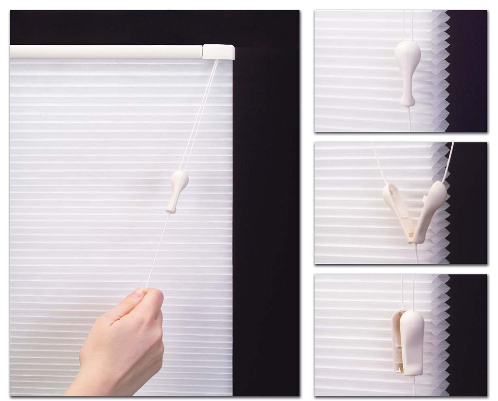 Comfortex Window Fashions BREAK THROUGH CORD CONNECTOR Product Category: Cellular Shades When window cords are within reach, young children or a beloved pet may become entangled and accidentally