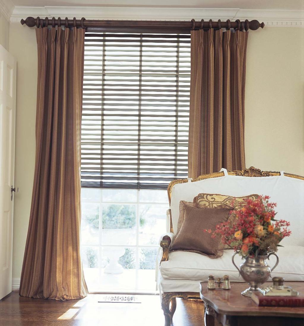 Levolor/Kirsch Window Fashions KIRSCH BUCKINGHAM Product Category: Drapery Hardware New Styles with updated finishes to create a feeling steeped in grand tradition.