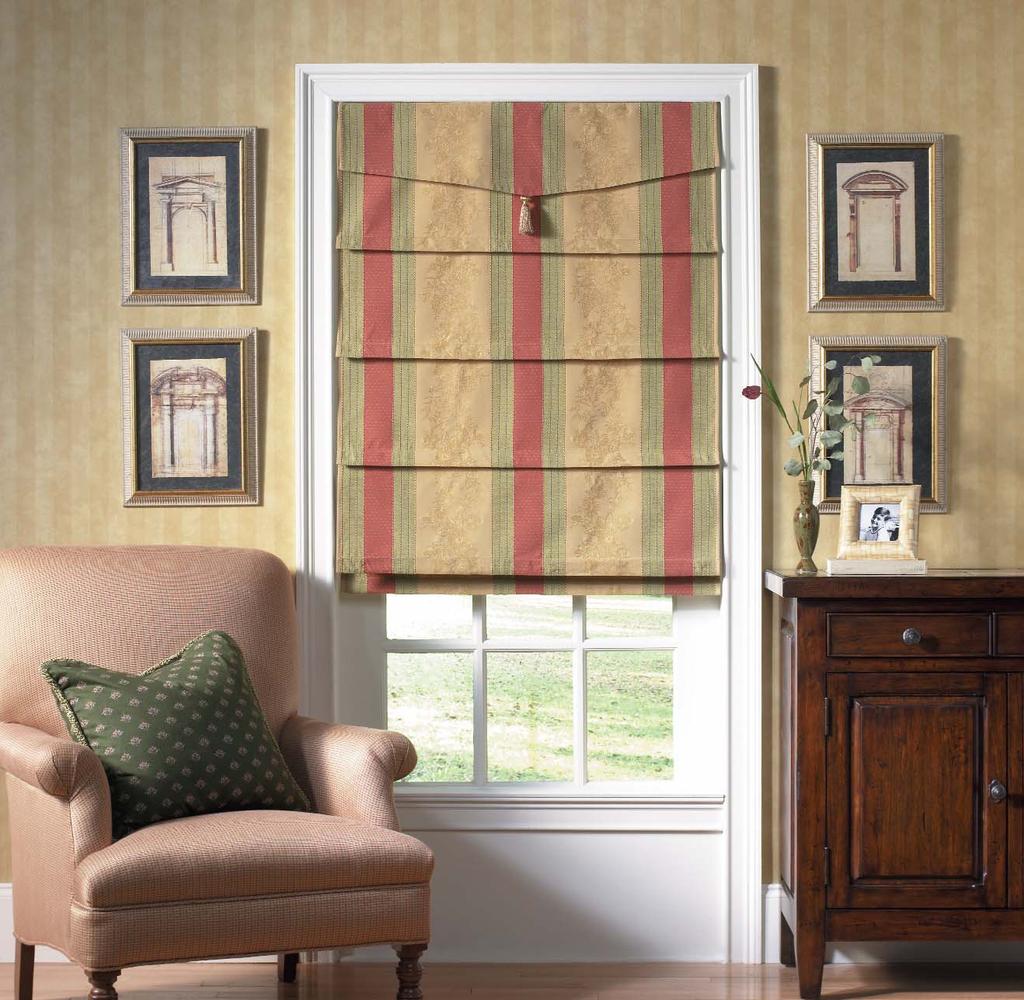 Waverly TAILORED ROMAN SHADE Product Category: Curtains & Draperies The Waverly Tailored Roman Shade is a revolutionary, attractive way to decorate windows using a ready-made alternative to a once