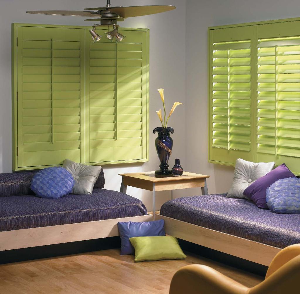 Springs Window Fashions GRABER TRADITIONS WOOD SHUTTERS Product Category: Shutters Traditions Shutters are made from 100% North American hardwood, kiln dried and molded in our Springs Wood Product