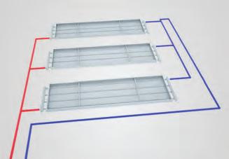 Hydraulics Hydraulic balancing of radiant ceiling panels The correct water flow distribution for the heating water flow is important for operating any branched heating or cooling system efficiently.