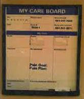 clean supplies Patient care board Wipe board with glass
