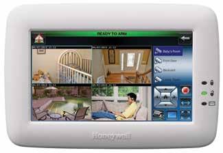 On-Premises Video Viewing and Recording You can view up to four indoor or outdoor IP cameras around your home on the touchscreen, smartphones, tablets or televisions Record up to two-minute video