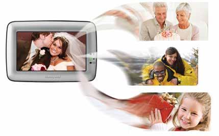 Amazing Touchscreen The vivid, 7" display brings your memories to life for an incredible photo and video viewing experience supporting over 16 million colors.