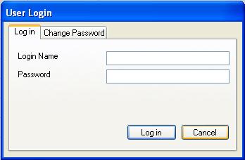 1 Login using default password Login for Single and Multi User facilities begins at the User Interface screen.